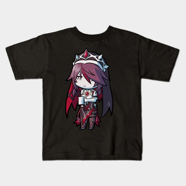 Chibi Rosaria - Genshin Impact Kids T-Shirt by MangaXai